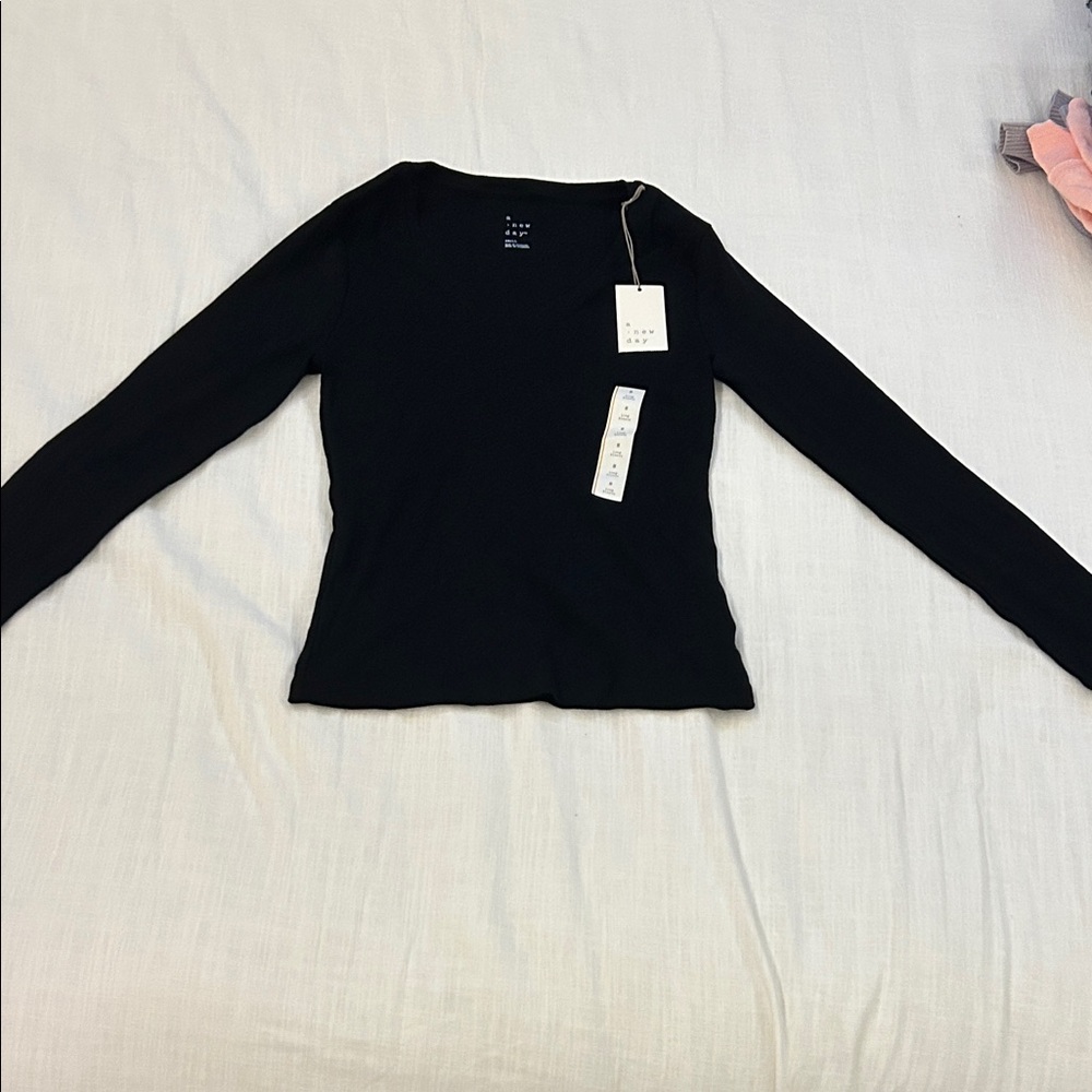 a new day Black Long Sleeve Top